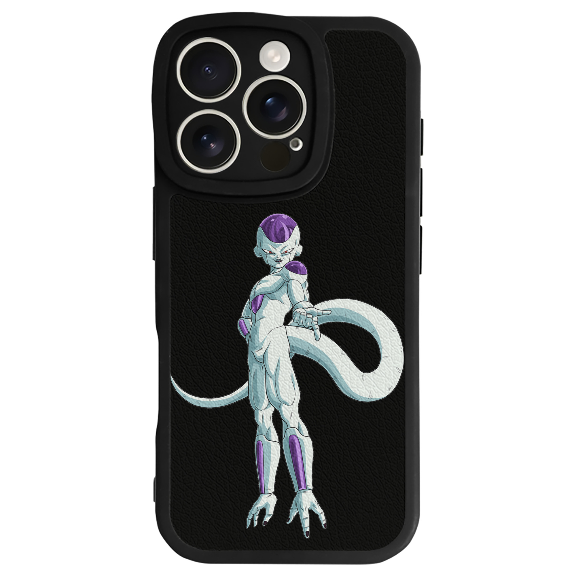 （画像用） ドラゴンボール フリーザ DRAGON BALL Frieza 【iPhone 16シリーズ対応】シリコンスマホケース（レザー調） 材質：シリコン